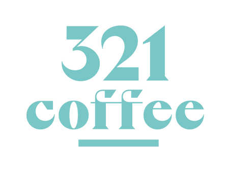 321 coffee logo